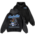 Kaiju Cup Noodles Vintage Washed Cotton Back Art Hoodie