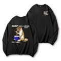 Gecko Vintage Washed Cotton Back Art Long-sleeve T-shirt