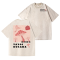 Yayoi Kusama Mushroom Pumpkin Vintage Wash Japanese Design Back Art T-Shirt