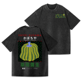 Yayoi Kusama Mushroom Vintage Wash Japanese Design Back Art T-Shirt