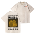 Yayoi Kusama Pumpkin Vintage Wash Japanese Design Back Art T-Shirt