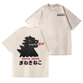 Kaiju Vintage Wash Japanese Design Back Art T-Shirt