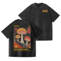 Yayoi Kusama Mushroom Vintage Wash Japanese Design Back Art T-Shirt