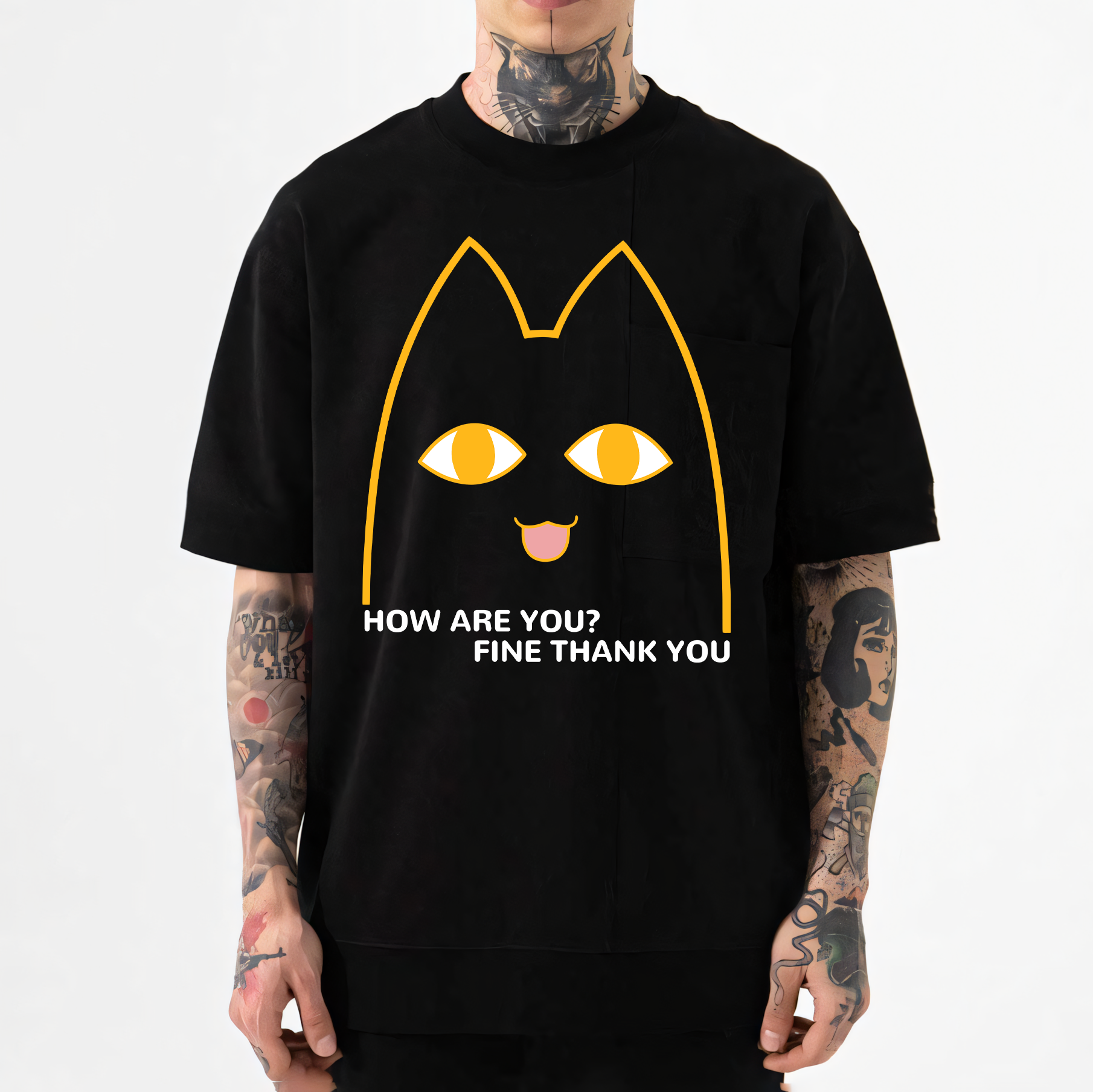Cat Japanese Style Classic Tee