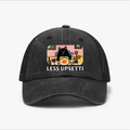 Spaghetti Cat Vintage Cotton Breathable Hat