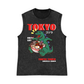 Tokyo Kaiju Ramen Pure Cotton Wash-Dyed Sleeveless Tank Top