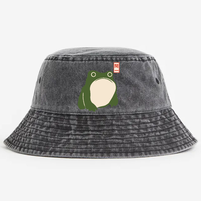Frog Vintage 100% Cotton Bucket Hat