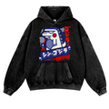 Kaiju Vintage Washed Thick Cotton Hoodie