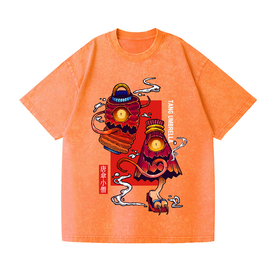 Karakasa & Bura-Bura Vintage Wash Japanese Design T-Shirt