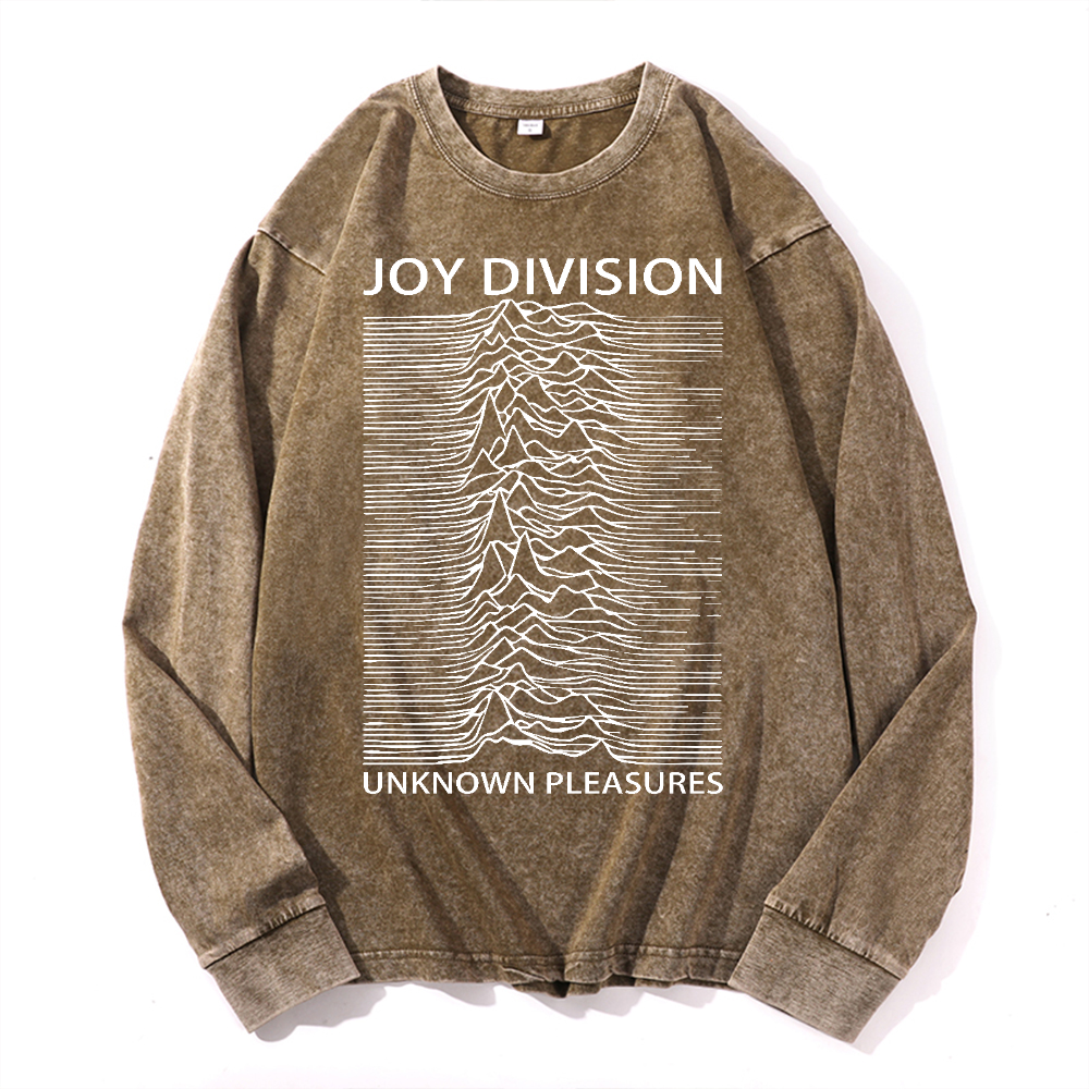 Joy Division Vintage Cotton Wash Crewneck Long-Sleeve T-Shirt