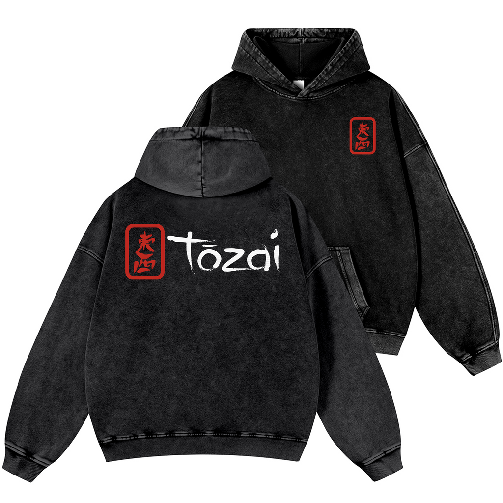 Tozai Sake Vintage Washed Cotton Back Art Hoodie