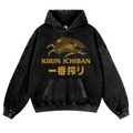 Kirin lchiban Brewery Beer Vintage Washed Thick Cotton Hoodie