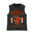 Osaka Dotonbori Drunken Octopus Pure Cotton Wash-Dyed Sleeveless Tank Top