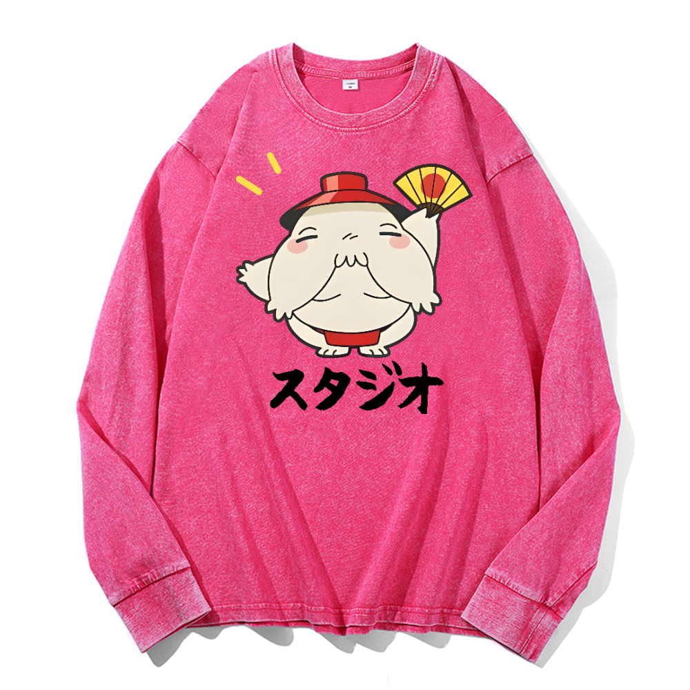 Studio Ghibli Vintage Cotton Wash Long-sleeve T-shirt