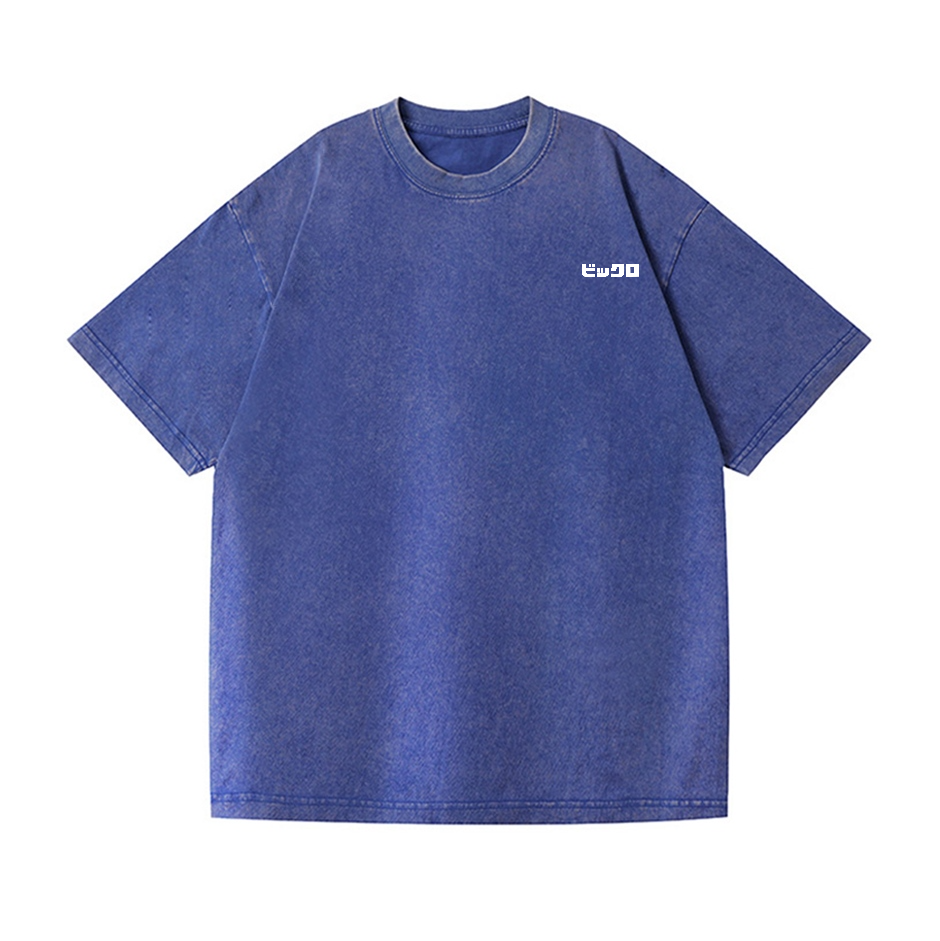 Shinjuku Vintage Wash Japanese Design Back Art T-Shirt