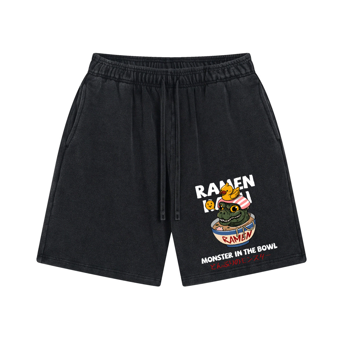Kaiju Ramen Vintage Pure Thick Cotton Shorts
