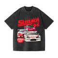 Suzuka Racing Car Vintage Wash Japanese Design T-Shirt