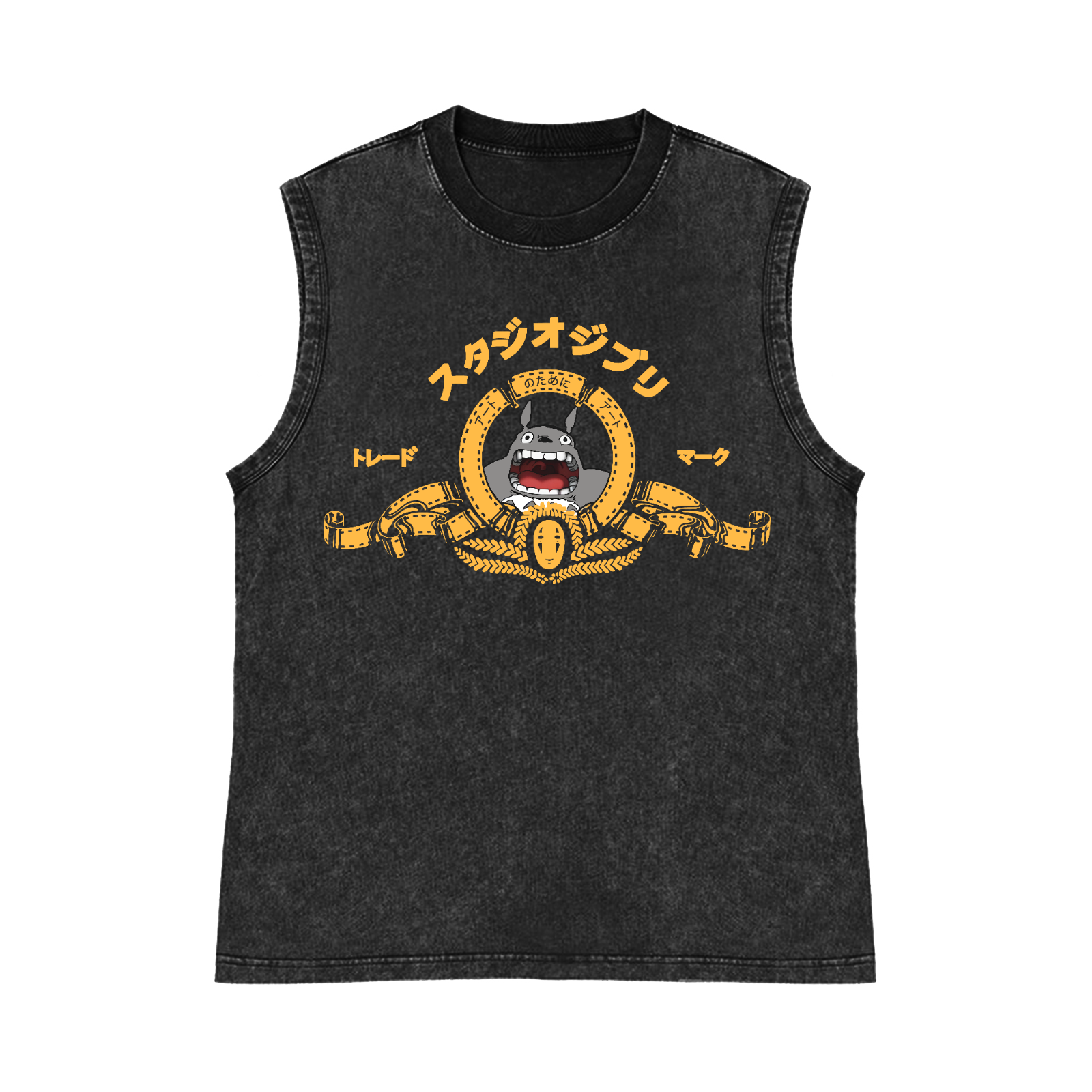 MGM Ghibli Totoro Pure Cotton Wash-Dyed Sleeveless Tank Top