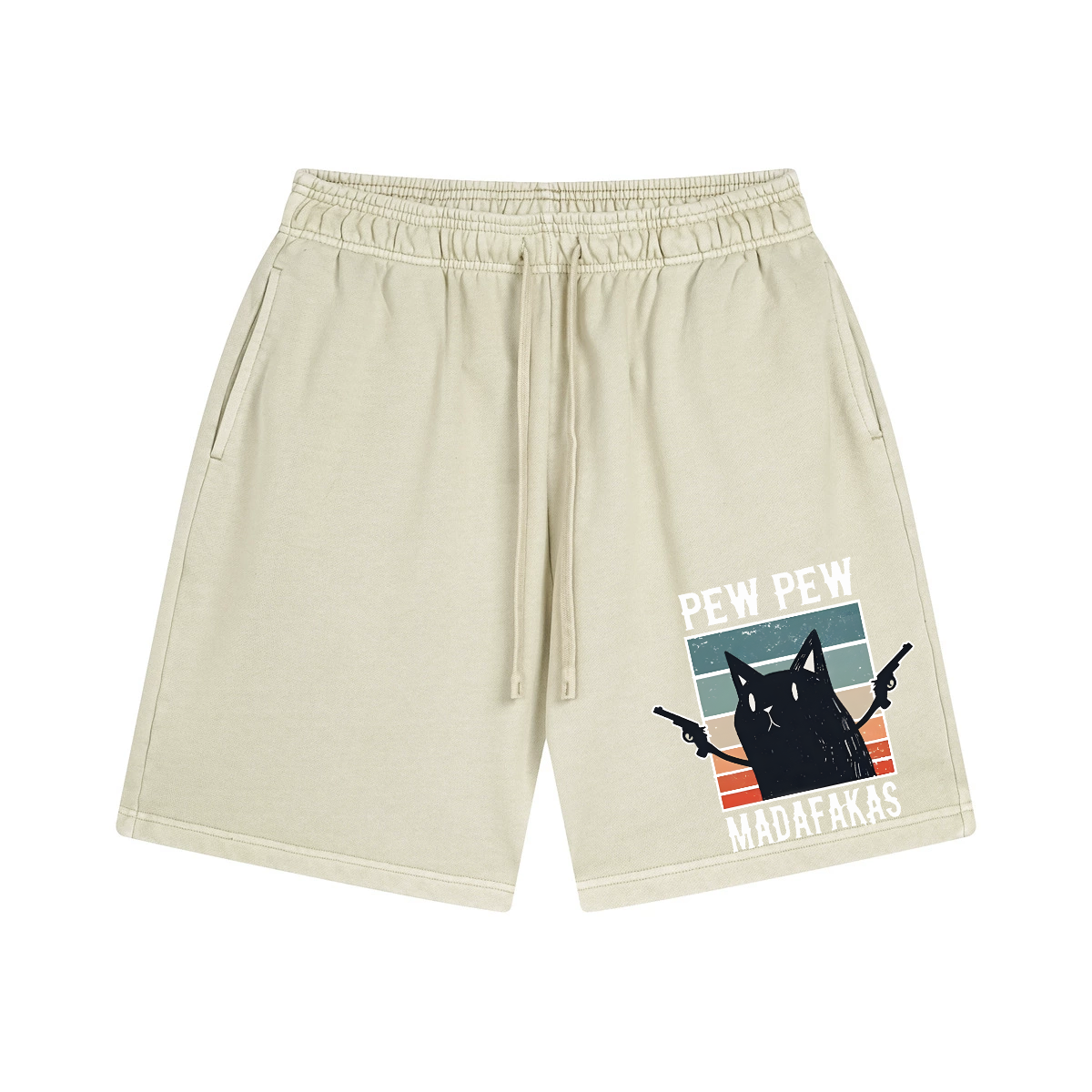 Cat Vintage Pure Thick Cotton Shorts