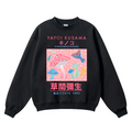 Yayoi Kusama Mushroom Vintage Cotton Blend Crewneck Sweatshirt