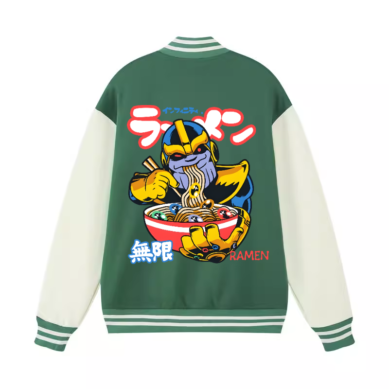 Ramen Hero Vintage Cotton Varsity Jacket