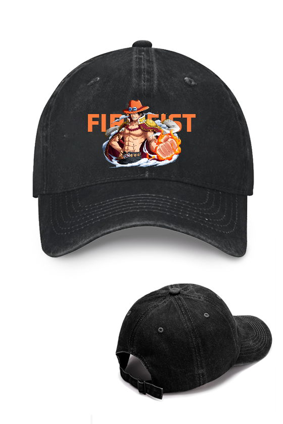 One Piece Ace Vintage Cotton Cap