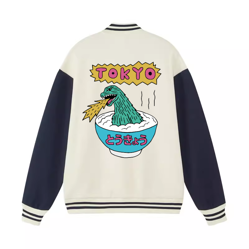 Kaiju Tokyo Vintage Cotton Varsity Jacket