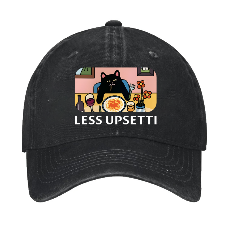 Spaghetti Cat Vintage Cotton Cap