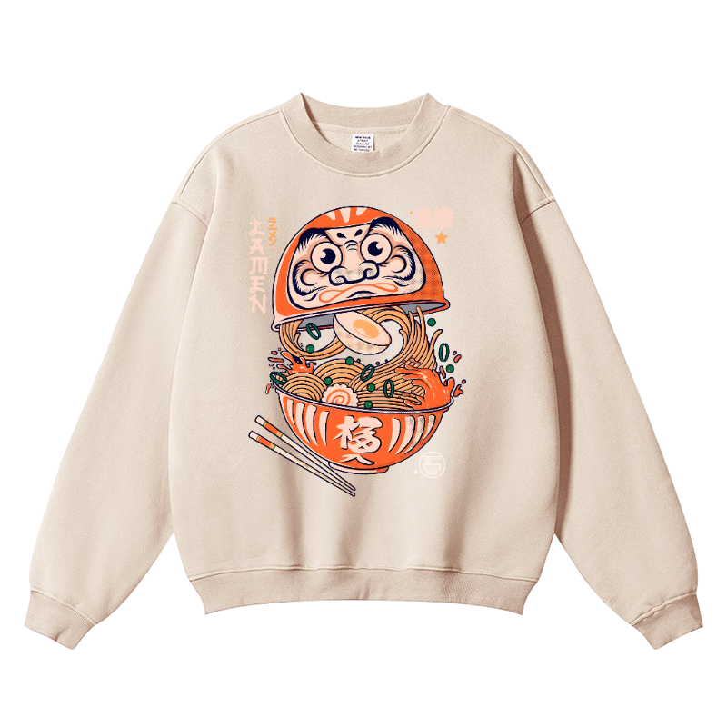 Daruma Vintage Cotton Blend Crewneck Sweatshirt