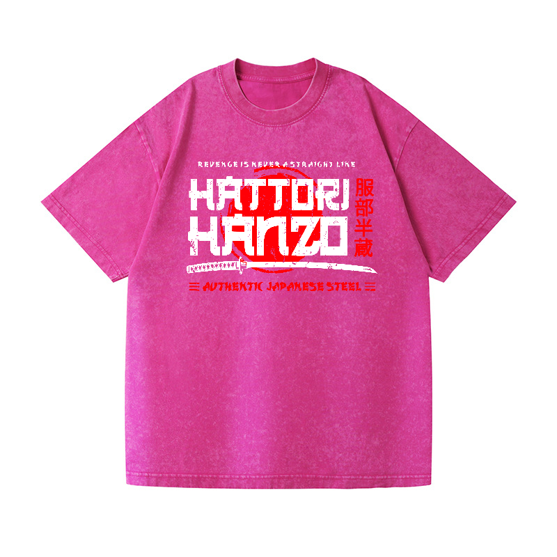 Okinawa Hattori Hanzo Vintage Wash Japanese Design T-Shirt