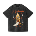 Banana Monster Vintage Wash Japanese Design T-Shirt