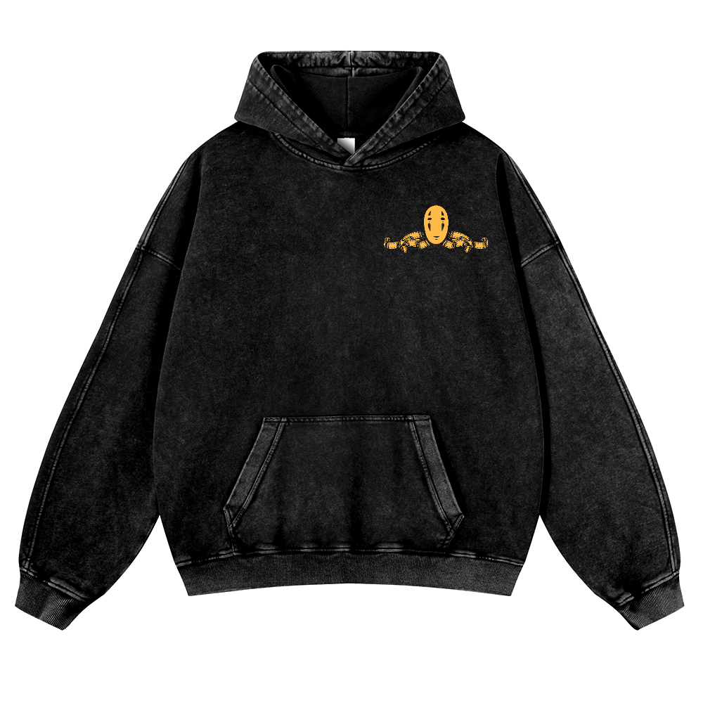 MGM Ghibli Totoro Vintage Washed Cotton Back Art Hoodie