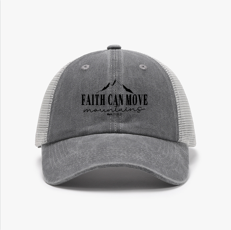 Faith Can Move Vintage Cotton Breathable Hat