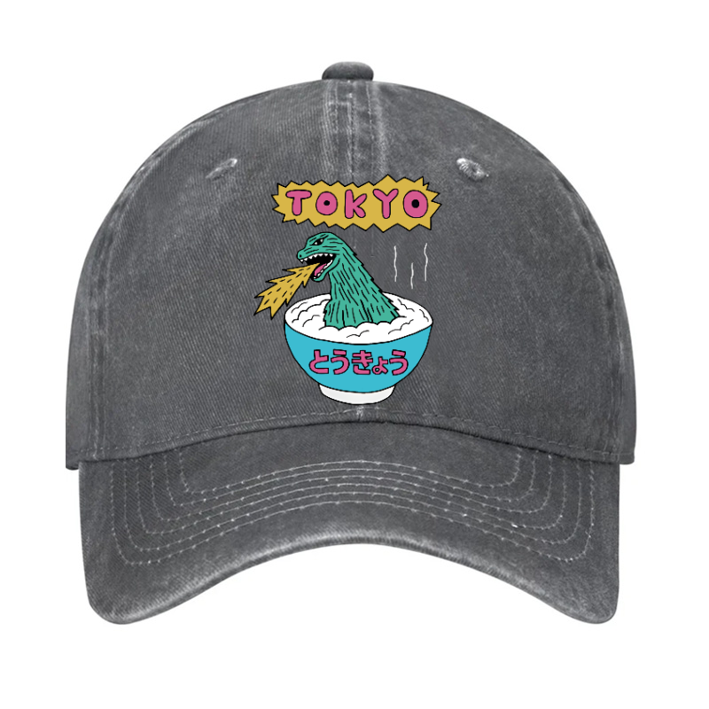 Kaiju The Monster Rice of Tokyo Vintage Cotton Hat