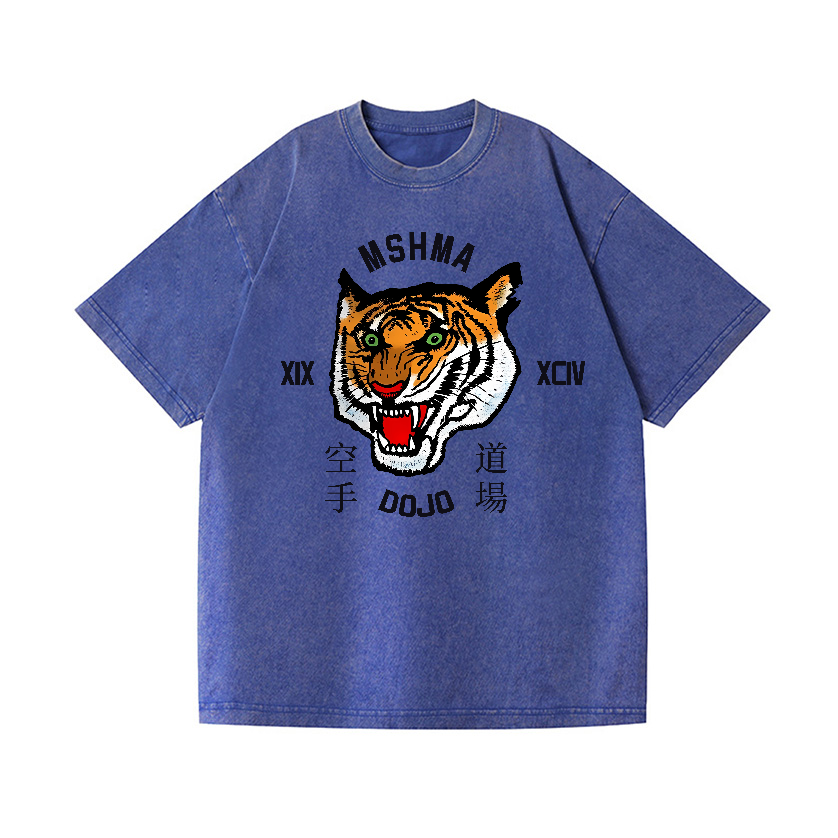 Mshma Dojo Tiger Vintage Wash Japanese Design T-Shirt