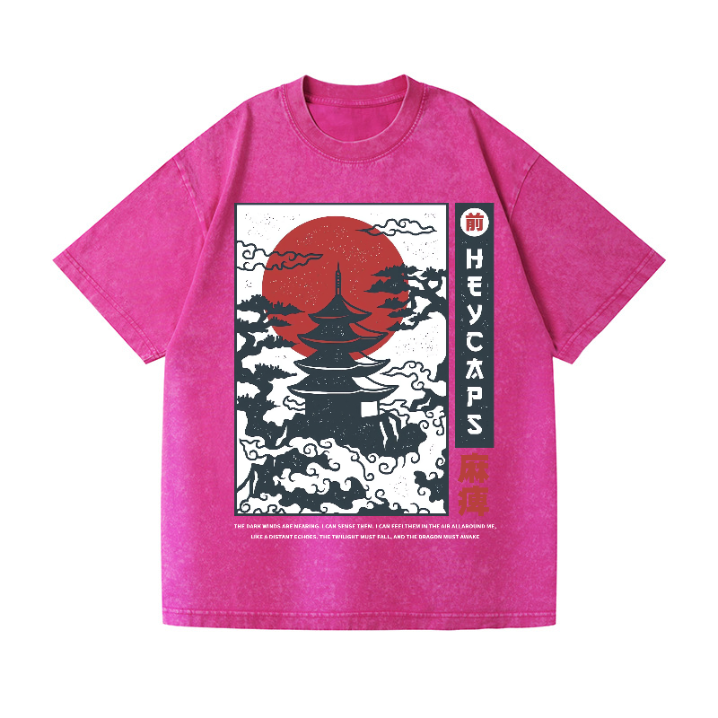 Vintage Wash Japanese Design T-Shirt