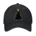 Christmas Tree Cat Vintage Cotton Cap
