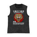 Nanakorobi Yaoki Tiger Pure Cotton Wash-Dyed Sleeveless Tank Top