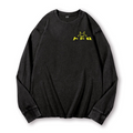 Ghibli Totoro Batman Vintage Washed Cotton Back Art Long-sleeve T-shirt