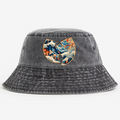 The Great Wave off Kanagawa Vintage 100% Cotton Bucket Hat