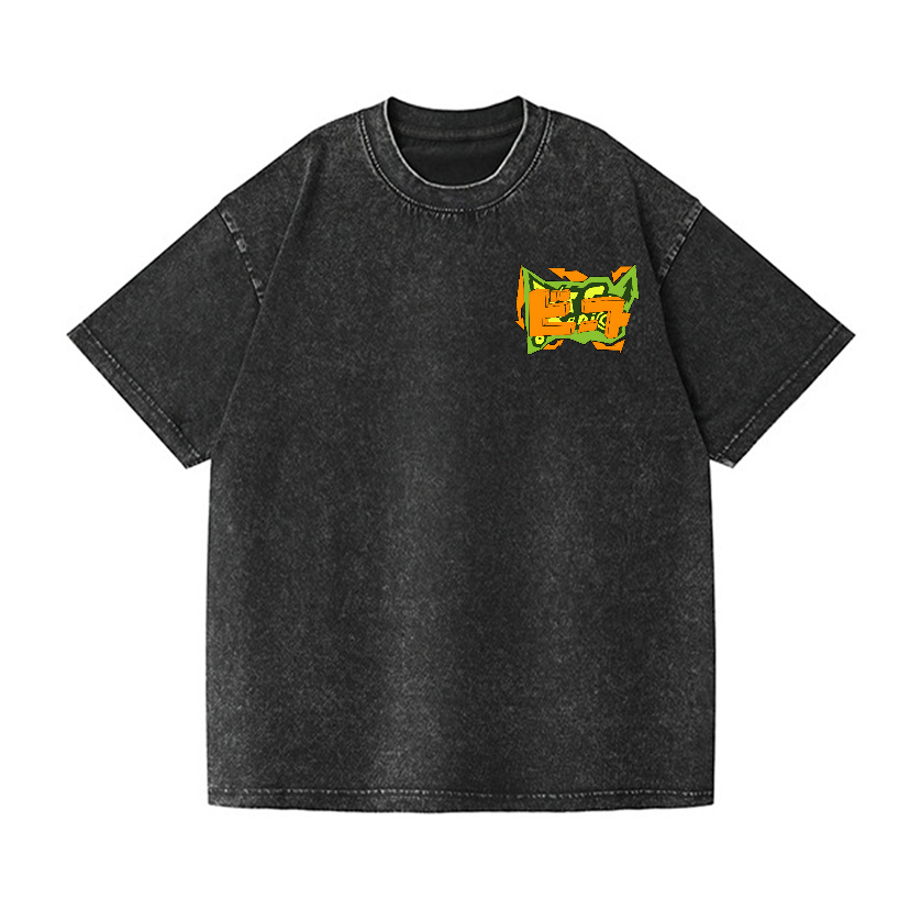 Jet Set Radio Vintage Wash Japanese Design Back Art T-Shirt