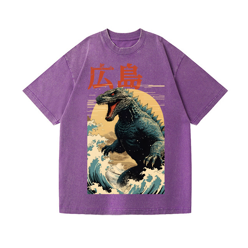 Hiroshima Kaiju Vintage Wash Japanese Design T-Shirt