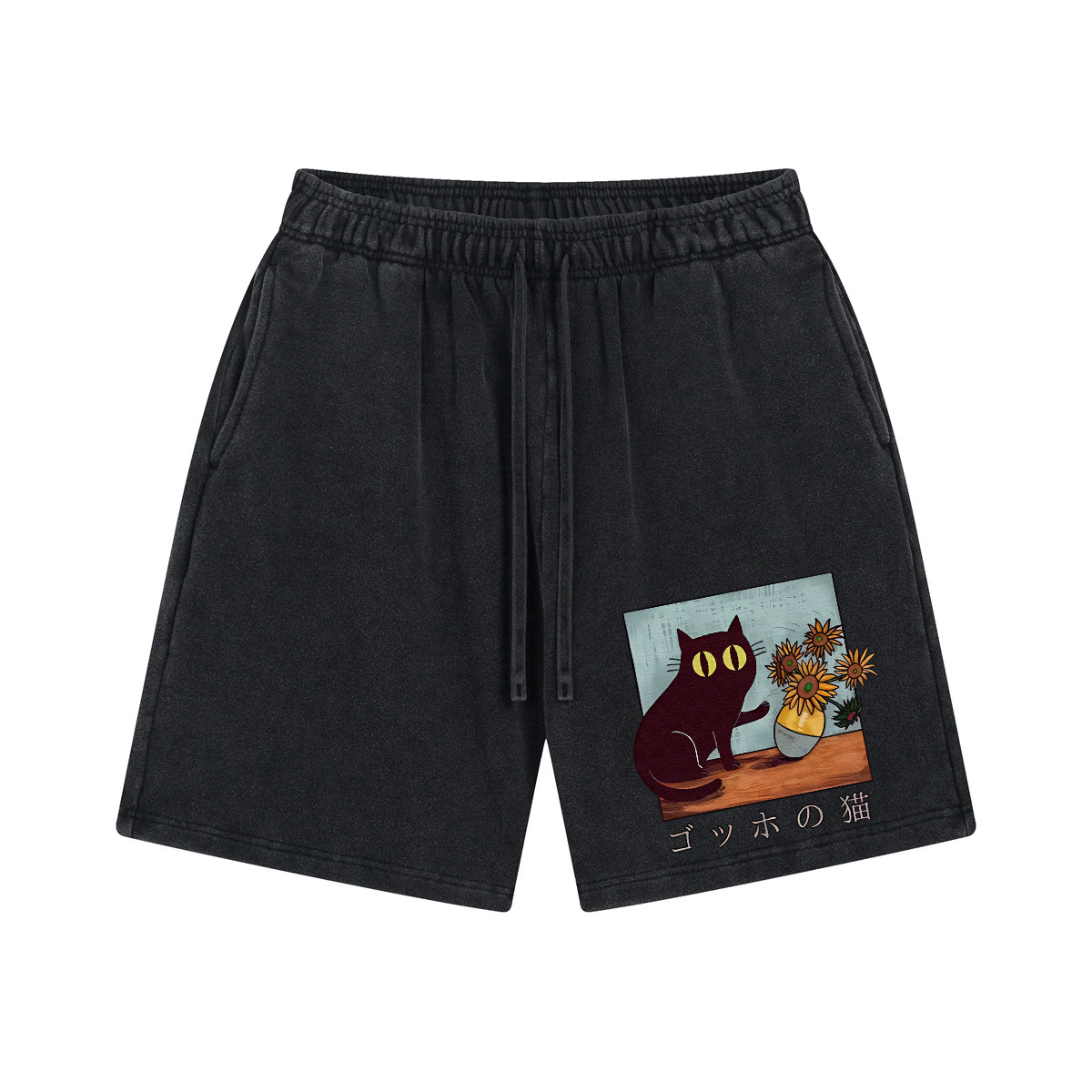 Cat  Vintage Pure Thick Cotton Shorts