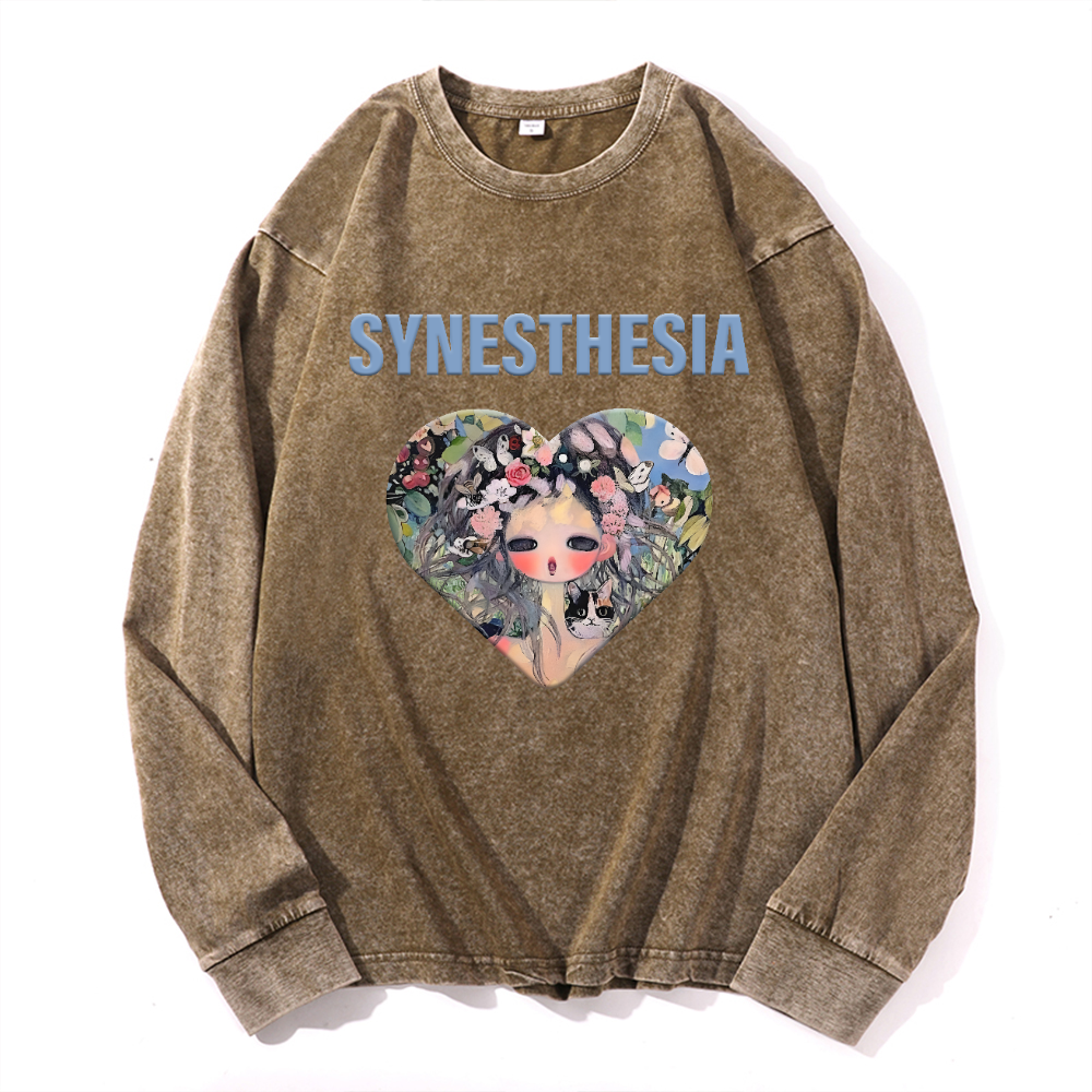 Aya Takano Vintage Cotton Wash Long-sleeve T-shirt