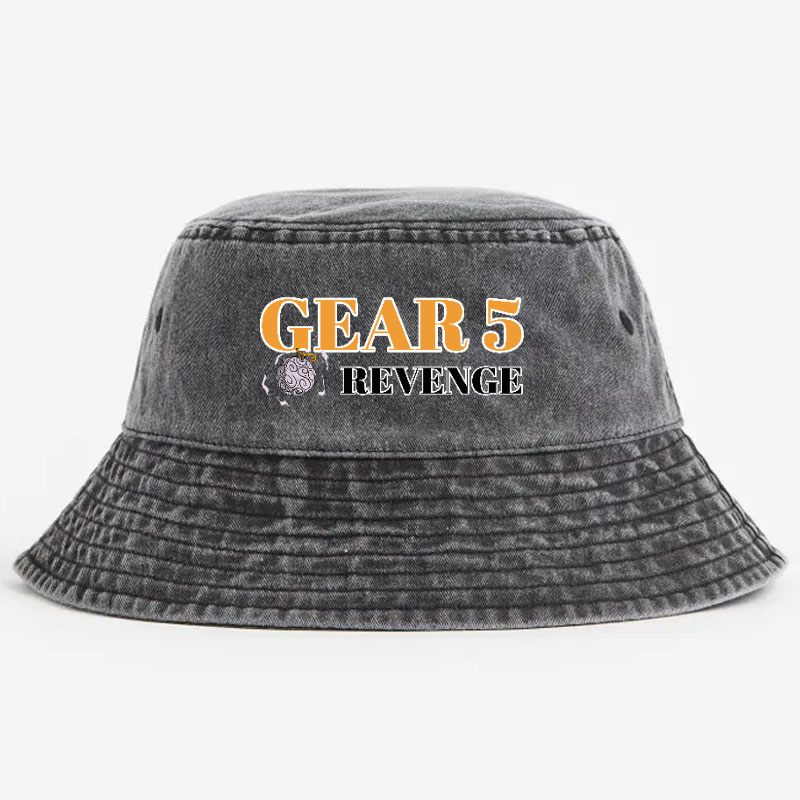 One Piece Luffy Gear 5 Vintage 100% Cotton Bucket Hat