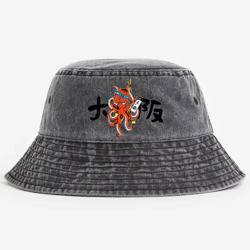Osaka Takoyaki Vintage 100% Cotton Bucket Hat