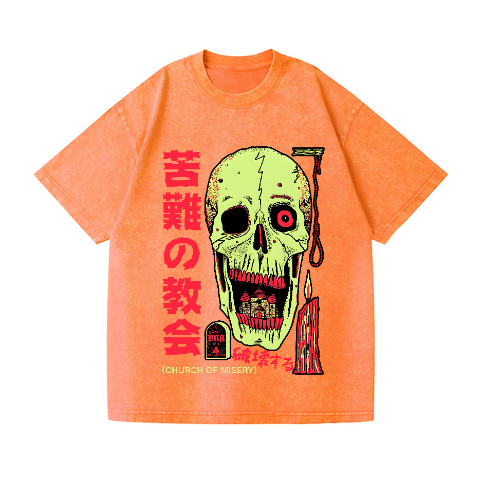Church of Misery Vintage Wash Japanese Design T-Shirt