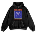 Cat Vintage Washed Thick Cotton Hoodie