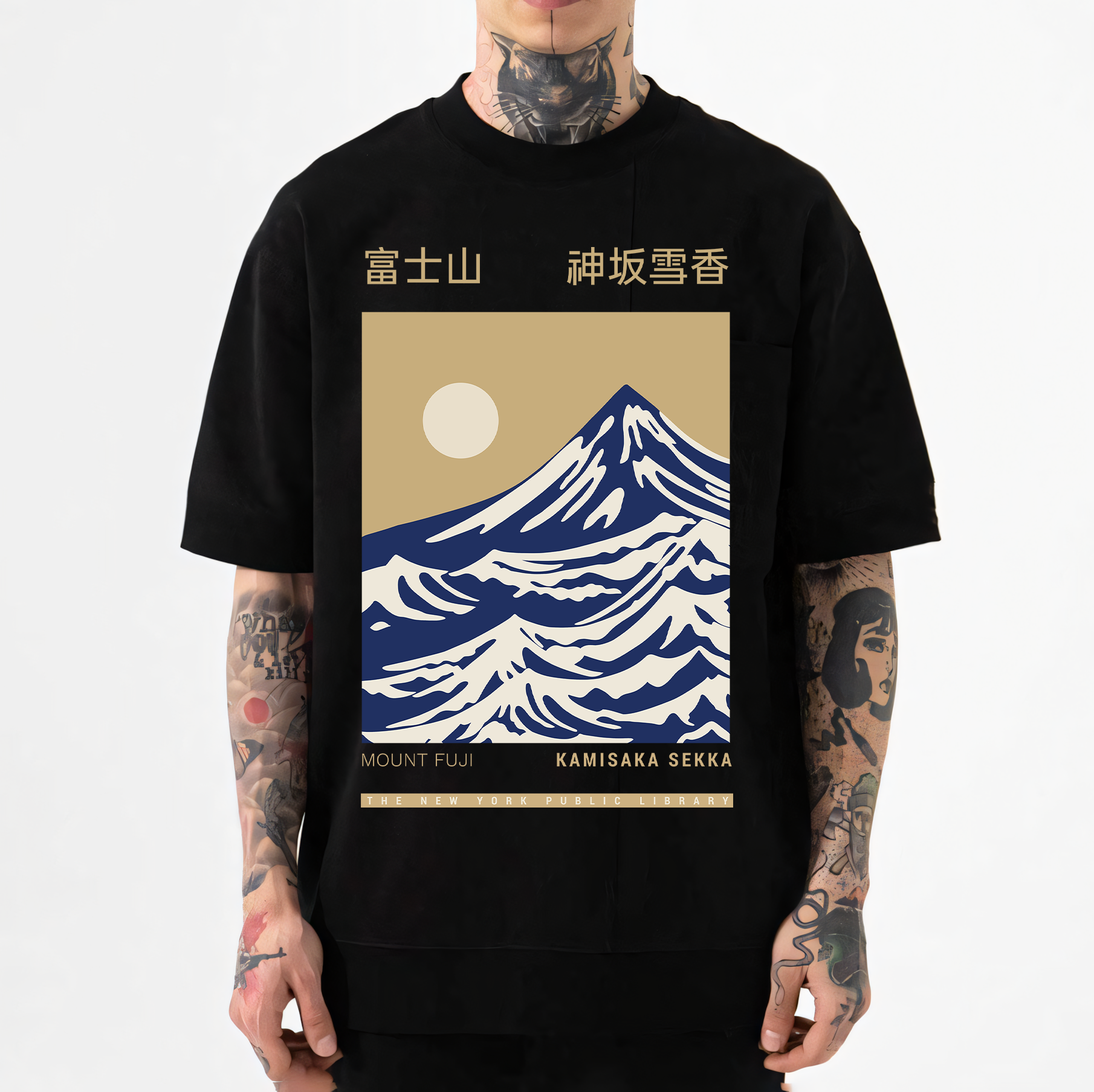 Mount Fuji Kamisaka Sekka Japanese Style Classic Tee