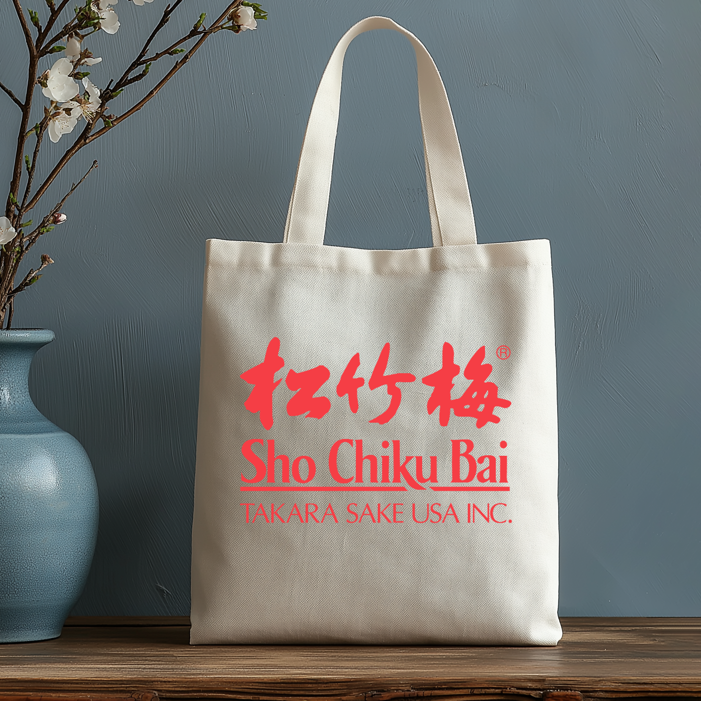 Sho Chiku Bai Japanese Style Canvas Tote Bag
